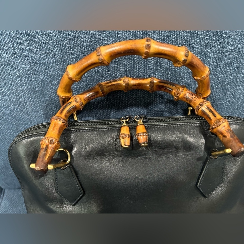 Gucci Diana Vintage Leather Bamboo 
Top Handle Bag - Picture 3 of 16